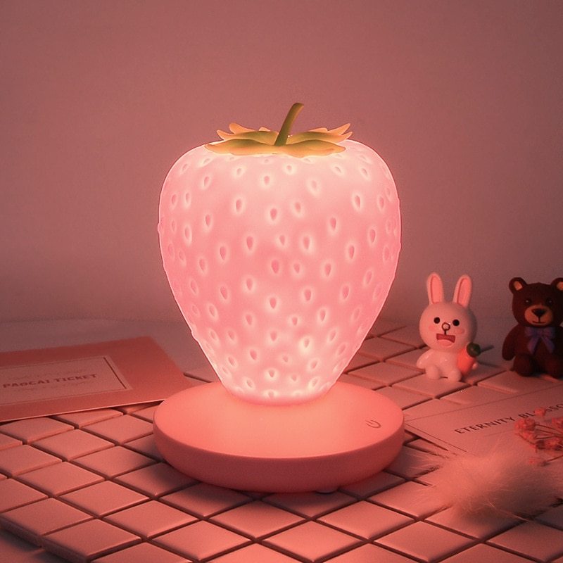 Strawberry night light USB charging