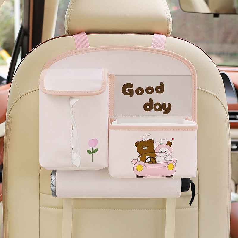 Multifunctional Car Storage Bag Cute Cartoon